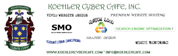 Koehler Cyber Cafe Logo Banner